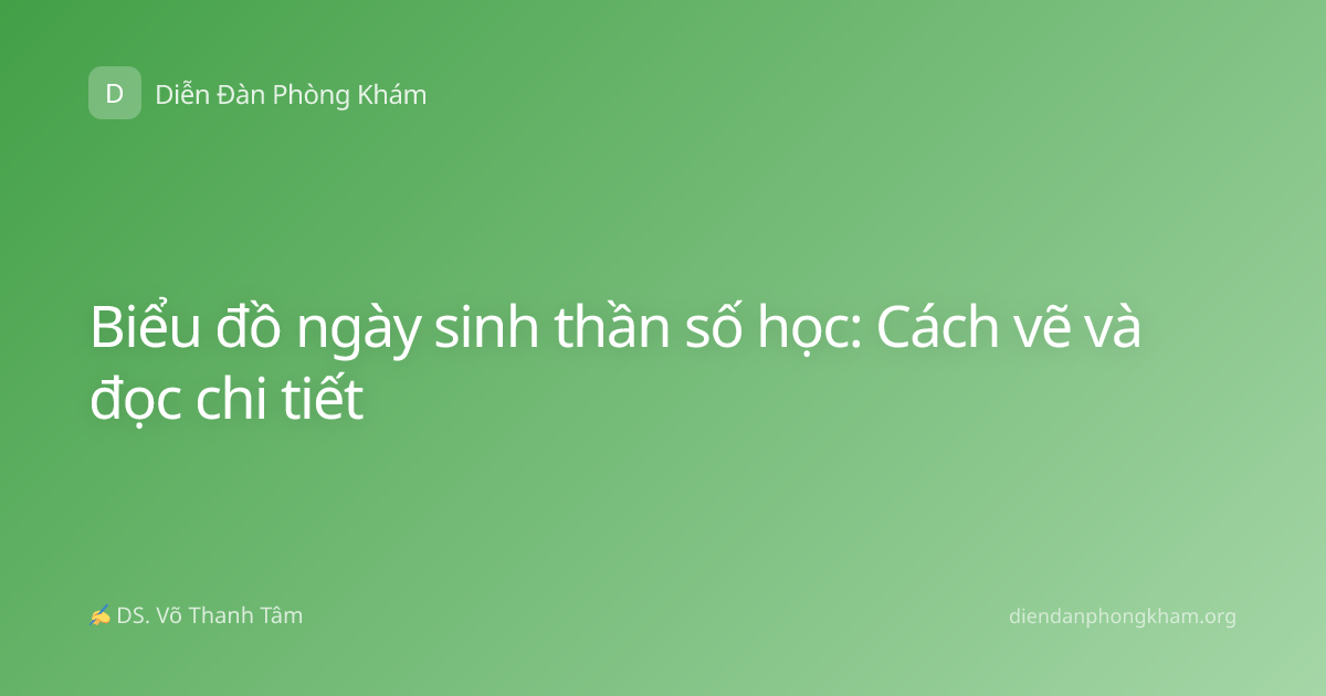 Biểu đồ ngày sinh thần số học: Cách vẽ và đọc chi tiết